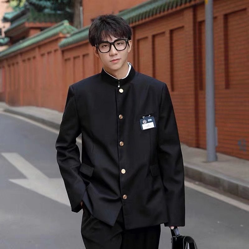 Trench Suit Japanese School Uniform Dk Uniform Men And Women Couple High Street Stylish Suit High-End Three-Piece Suit - Image 2